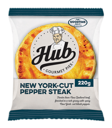 Hub New York pepper steak pie