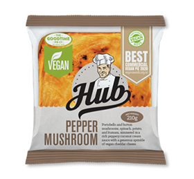 Hub pepper mushroom pie